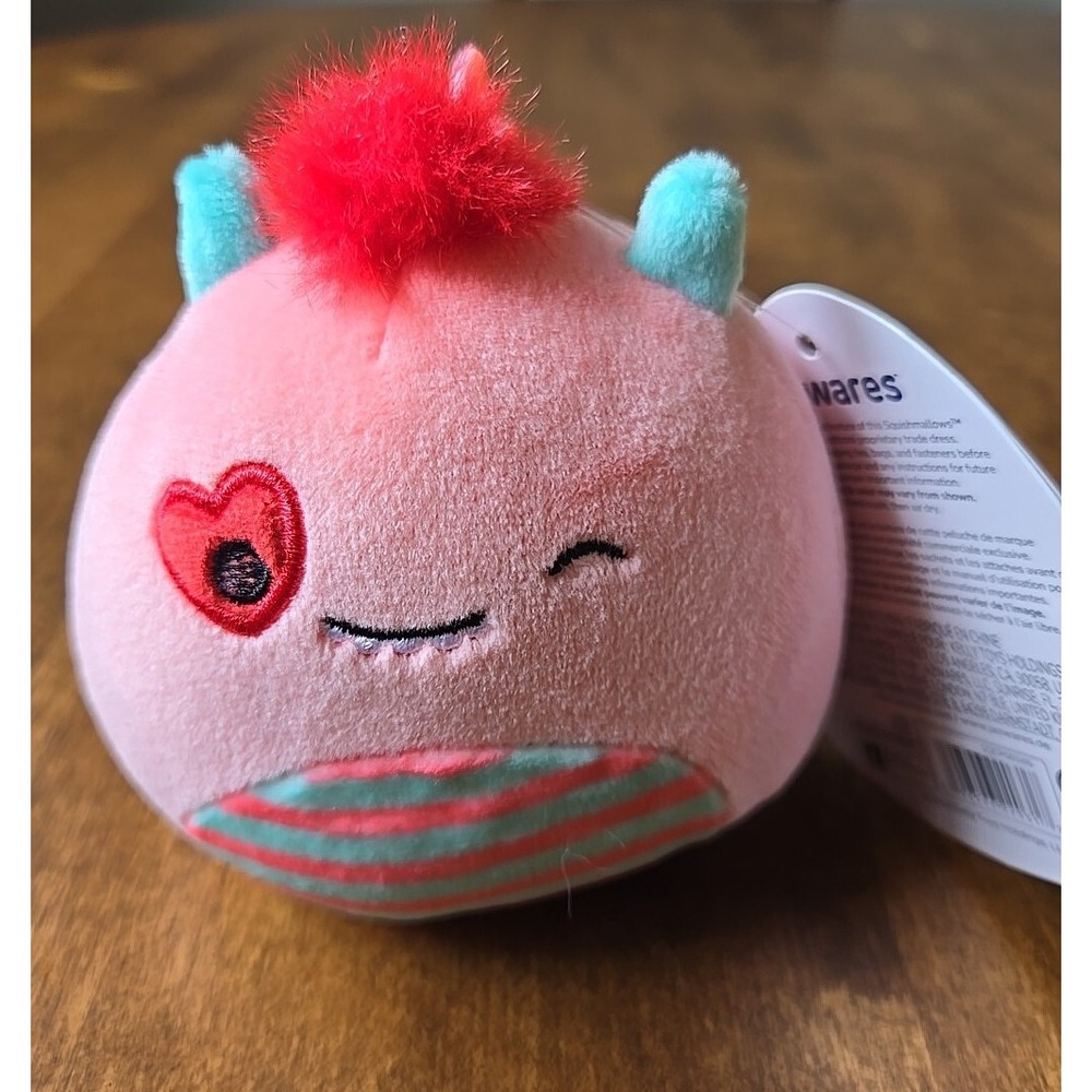 Squishmallow Willett Monster 3.5" Clip Keychain Stuffed Plush Toy Animal NEW